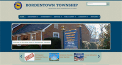 Desktop Screenshot of bordentowntownship.com