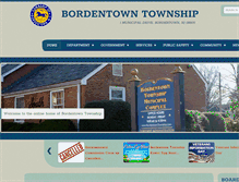 Tablet Screenshot of bordentowntownship.com